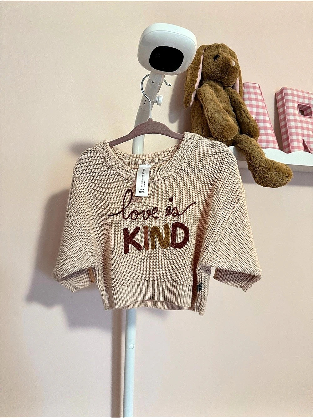 modern moments Love Is Kind Sweater Pink Baby 3-6 months